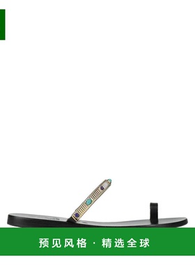 1h可退 香港直邮Ancient Greek Sandals 女士 人字拖 black黑色