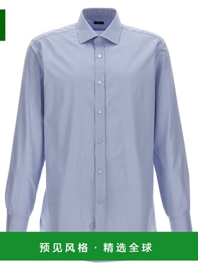 香港直邮BARBA 男士衬衫 I1U12P01PZ2769U0001 AW2025 浅蓝色