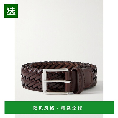 1h可退 andersons 男士 3.5cm 编织皮带腰带 A1097PI178C