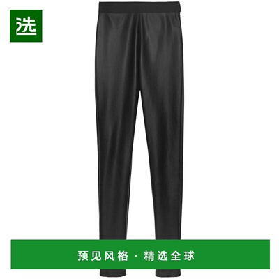 香港直邮MSGM 女士休闲裤 3741MDP1824760199 AW2024 黑色 Faux l