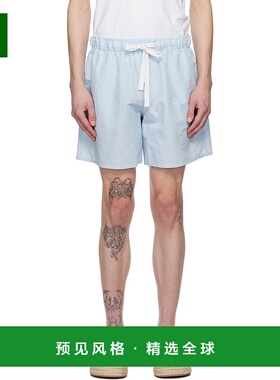 1h可退 香港直邮J.W. Anderson 男士 蓝色抽绳短裤 SR0114PG1698