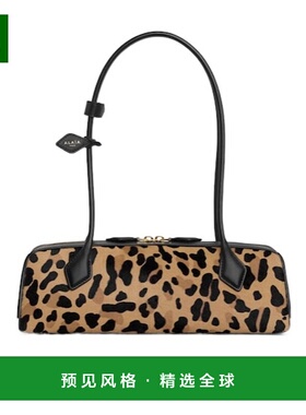 香港直邮Alaia LE TECKEL 中号豹纹小牛皮手袋 AA1S06033CA329