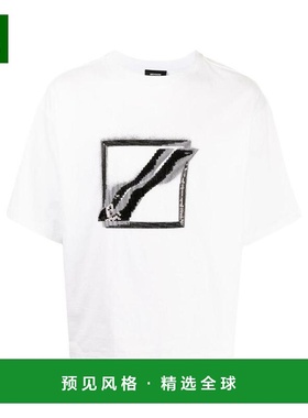香港直邮WE11DONE 男士T恤 WDTT121545UWH SS2023 白色 短袖T恤