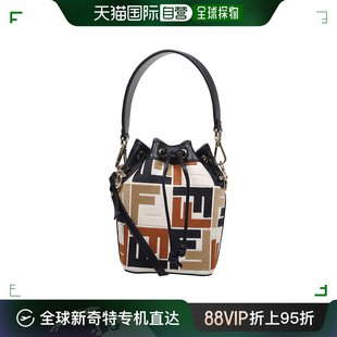 女士 欧洲直邮fendi 斜挎包帆布