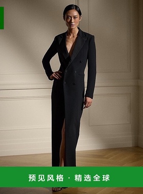 欧洲直邮RalphLauren拉夫劳伦 Kristian 真丝燕尾服连衣裙