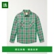1h可退 格纹羊毛亚麻混纺法兰绒衬 男士 香港直邮Visvim 维斯维木