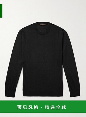 1h可退 Slowear 男士 Incotex Zanone 羊绒真丝混纺毛衣