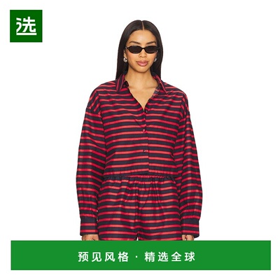 1h可退 香港直邮Weworewhat 女士 短款系扣衬衫 WWCT4501