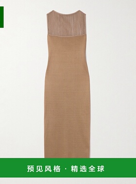 1h可退 香港直邮KHAITE 女士 Ruslan 流苏针织长款连衣裙 9841429