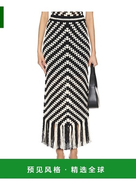 1h可退 香港直邮ZIMMERMANN 女士 Halliday 手工钩花半身裙 9762S