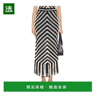 1h可退 香港直邮ZIMMERMANN 女士 Halliday 手工钩花半身裙 9762S