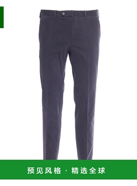 香港直邮PT01 男士休闲裤 COVT01Z00CL1NU46Y384 CO 蓝色 褶饰拉