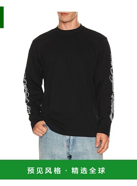 1h可退 香港直邮Stampd 男士 LA Cursive 长袖宽松T恤 SLAM4015LT