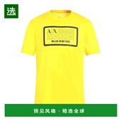 香港直邮Armani yellow黄色 Exchange 1h可退 男士 T恤 舒适时尚