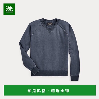 欧洲直邮RALPH LAUREN拉夫劳伦 RRL成衣染色棉质毛圈布卫衣