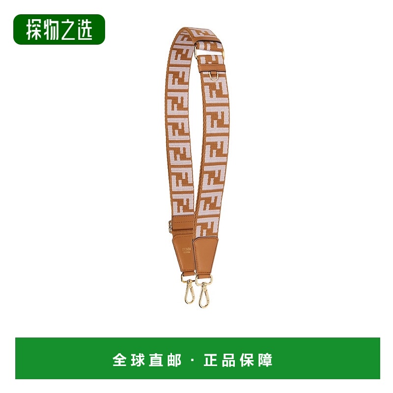 香港直邮Fendi 双色调缎带肩带 8AV386AJPE