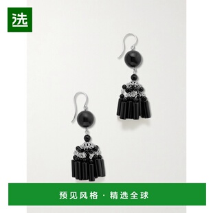 1h可退 香港直邮Sophie Buhai 女士 Flamenco 银色玛瑙耳环 R25E0