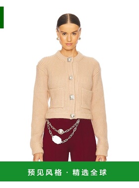 1h可退 香港直邮AREA 女士 Gemstone 系扣针织开衫 FW24AWKN0009Y