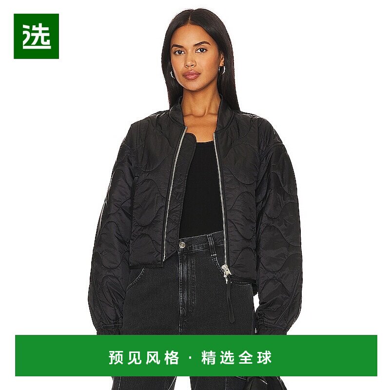 1h可退 香港直邮AGOLDE 女士 x Shoreditch Ski Club Iona 绗缝夹