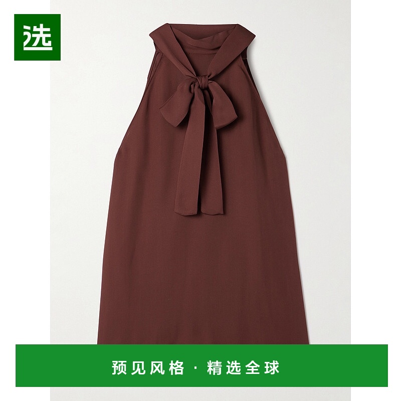 1h可退 香港直邮NILI LOTAN 女士 Alla 真丝雪纺挂脖上衣 13210W3