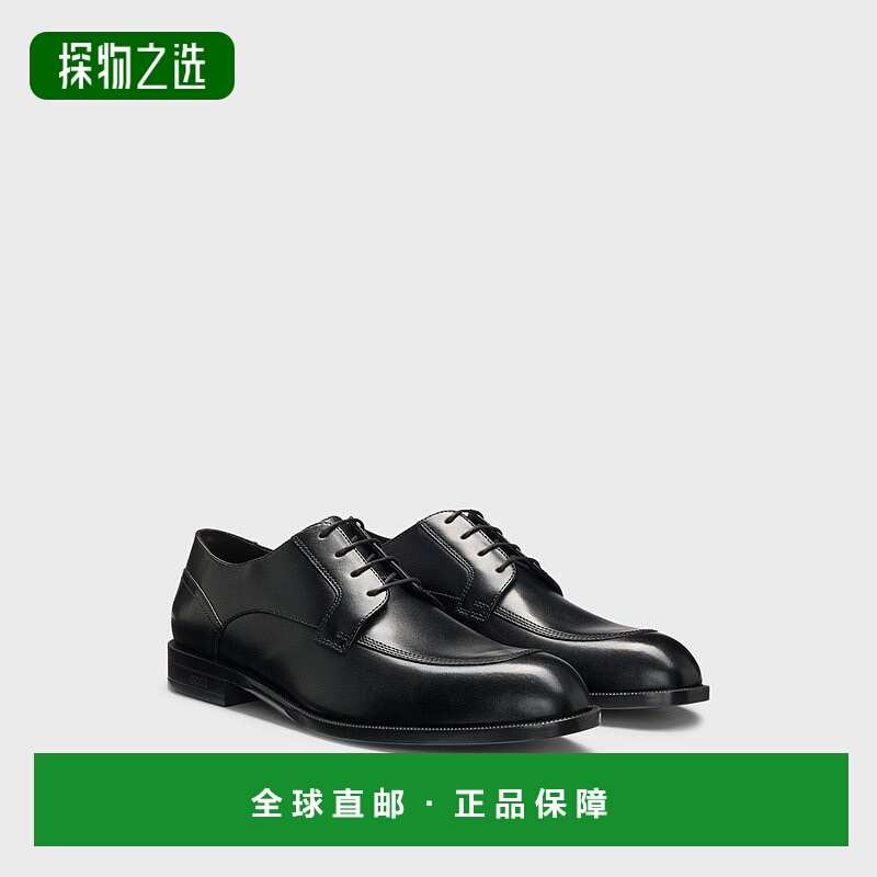 欧洲直邮HUGO BOSS雨果BOSS BLACK 带有耐用外底皮革德比鞋男鞋