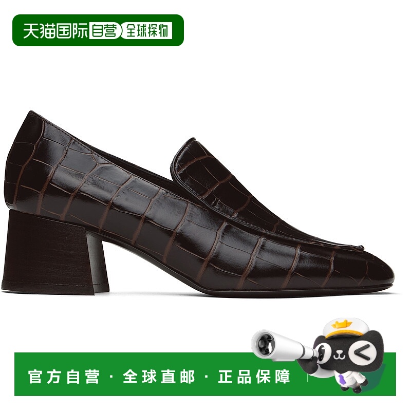 香港直邮Toteme 方头高跟鞋 241-WAS983-LE0023粗跟