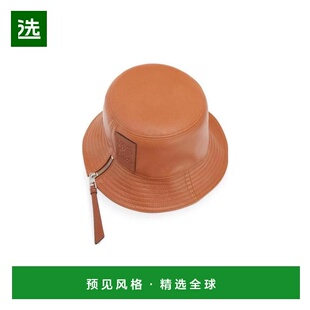 香港直发LOEWE罗意威棕色皮质拉链渔夫帽子时尚潮流11210010