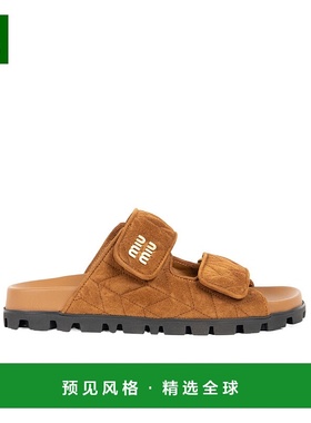 香港直邮Miu Miu Matelasse拖鞋 5XX640M2V