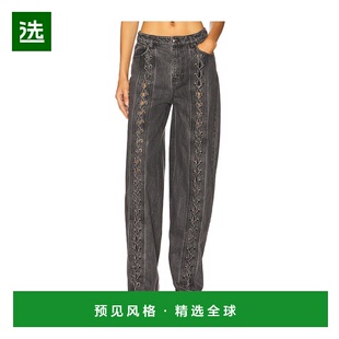 1h可退 香港直邮ROTATE BIRGER CHRISTENSEN 女士 Leg 牛仔花边裤