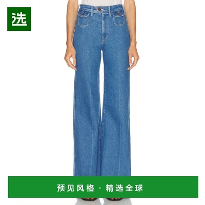 1h可退 香港直邮mother 女士 Pocketbook Hustler Heel 卷边牛仔