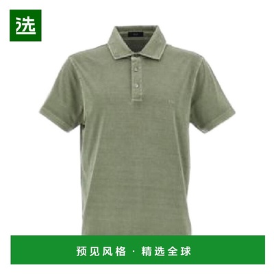 香港直邮FAY 男士T恤 NPMB250143TUY1V201 SS2025 绿色 短袖Polo