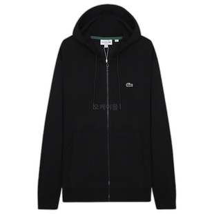 韩国直邮Lacoste拉科斯特卫衣男款袋鼠口袋抓绒拉链SH9626-031