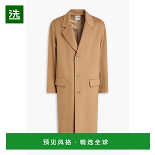 1h可退 香港直邮Sandro 男士 羊毛羊绒混纺毛毡大衣 SHPMA00351CA