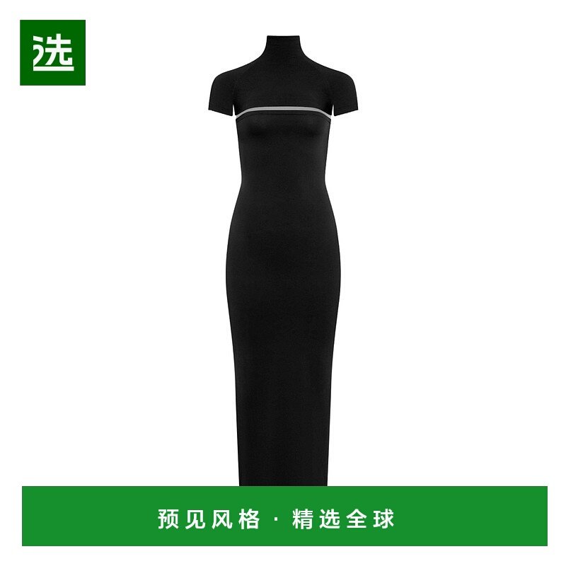 香港直邮Alaia 超长镂空连衣裙 AA9R2802K127B包臀裙旗袍