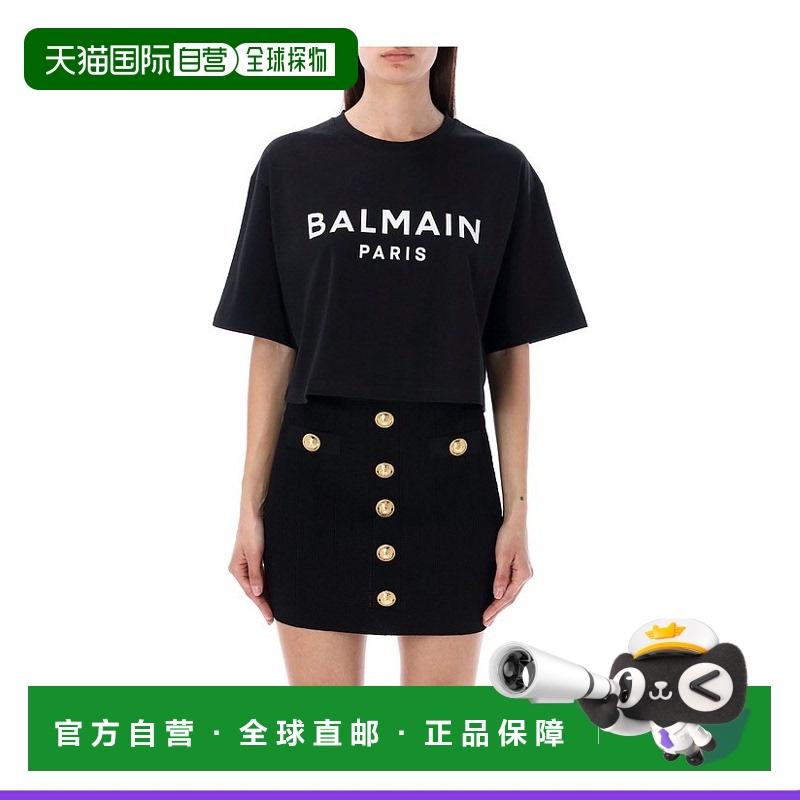 1h可退 欧洲直邮BALMAIN 女士T恤 BF1EE020BB02EAB短袖