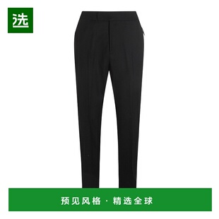 香港直邮Berluti 伯尔鲁帝 男士 黑色羊毛裤子长裤 R29TCU107001