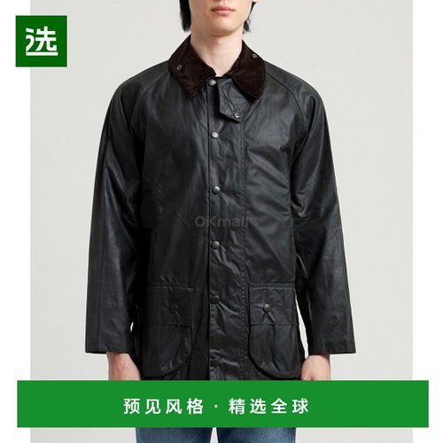 韩国直邮Barbour Beaufort Waxed Cotton Jacket - Sage Green 蜡