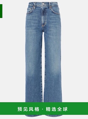 1h可退 香港直邮AGOLDE 女士 Harper 中腰阔腿牛仔裤 blue蓝色 舒