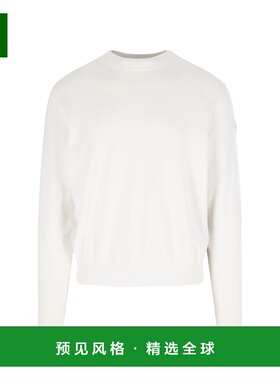 1h可退 香港直邮moncler 男士 MONCLER GENIUS 白色毛线衫 4019C0