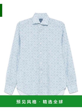 香港直邮BARBA 男士衬衫 LIU13P0147119U0001 AW2025 浅蓝色
