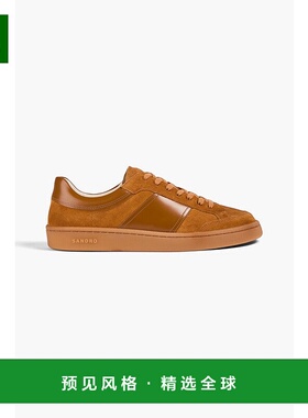 1h可退 香港直邮Sandro 男士 皮质绒面革运动鞋 SHACH01138OF1954