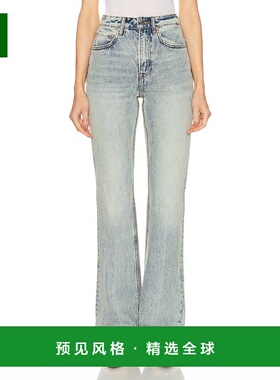 1h可退 香港直邮GRLFRND 女士 Melanie 高腰小喇叭裤 GF464611720