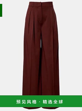 1h可退 香港直邮MaxMara 麦斯玛拉 女士 Natale 高腰羊毛阔腿裤