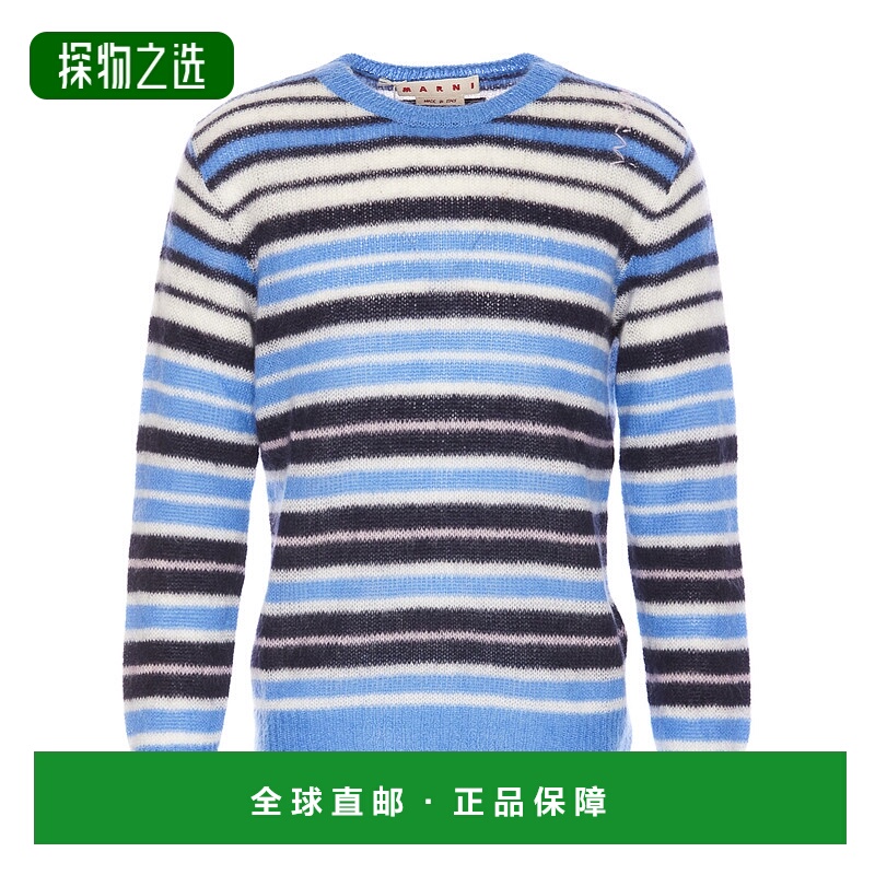 香港直邮Marni 长袖条纹毛衣 GCMG0435Q0UFU178