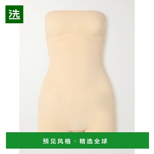 1h可退 香港直邮SKIMS 女士 Sculpt Shortie 无缝无肩带沙色连体