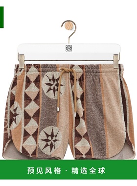 香港直邮Loewe 毛圈棉提花短裤 S616Y1KX04