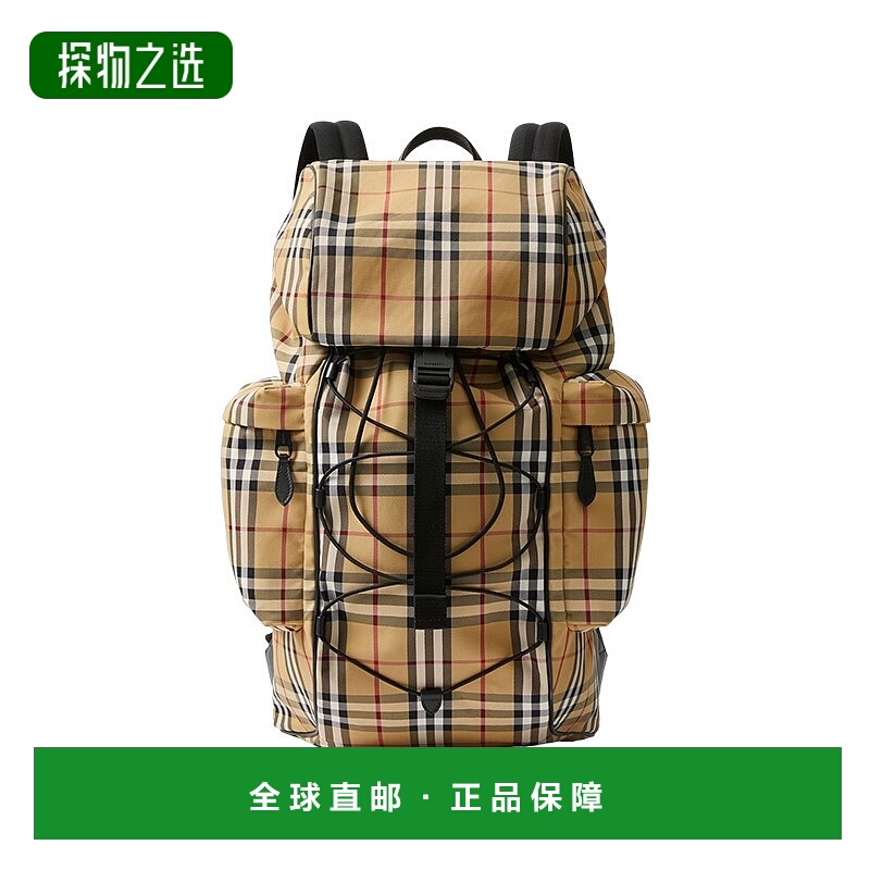 欧洲直邮Burberry/博柏利 23新款 Murray男士档案米帆布配皮