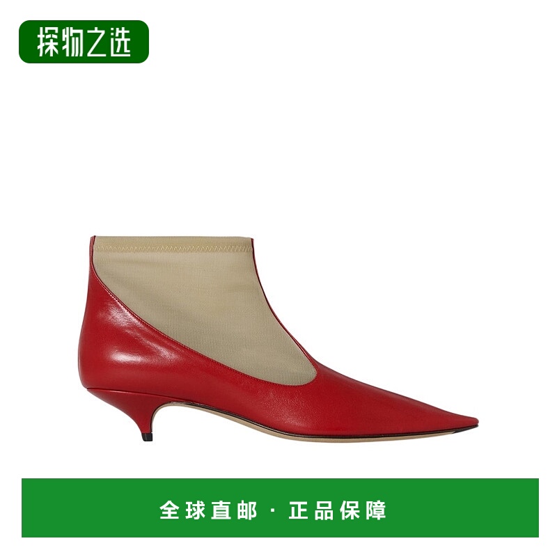 香港直邮The Row 尖头短筒靴短靴 F1581SL1W20SCR