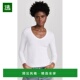 香港直邮enza 织纹罗纹T恤 costa 1h可退 女士 white白色 舒适