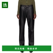 美国直邮 百搭 Recto Greta 1h可退 时尚 黑色 仿皮休闲裤 舒适